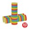 50 Pack Bulk New Year's Eve FR Serpentine Throws- multi-color 18/Roll
